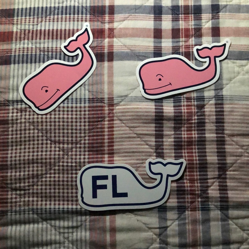 Three vineyard vine stickers